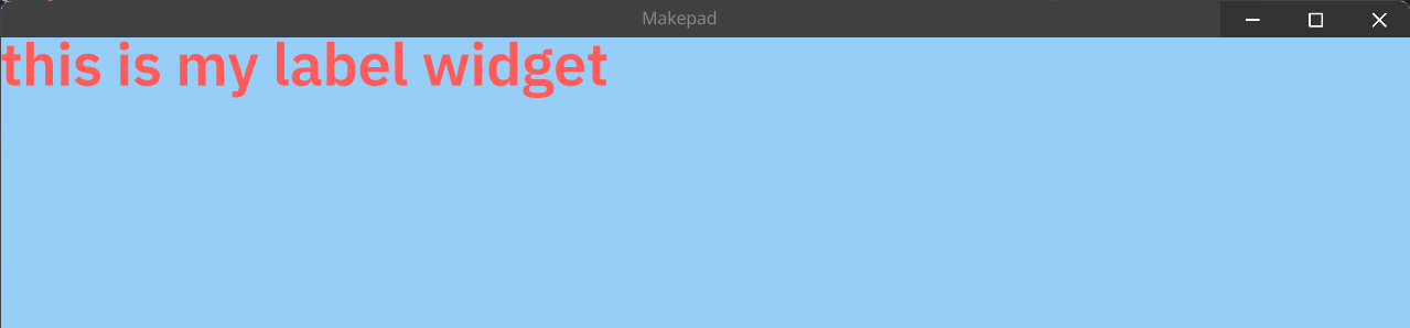 Custom MyLabel Widget Example